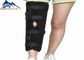 ब्लैक ऑर्थोपेडिक फिजियोथेरेपी हिंगेड घुटने समर्थन रॉम फिक्स्ड घुटने ब्रेस घायल घुटने और अस्थिबंधन के लिए आपूर्तिकर्ता